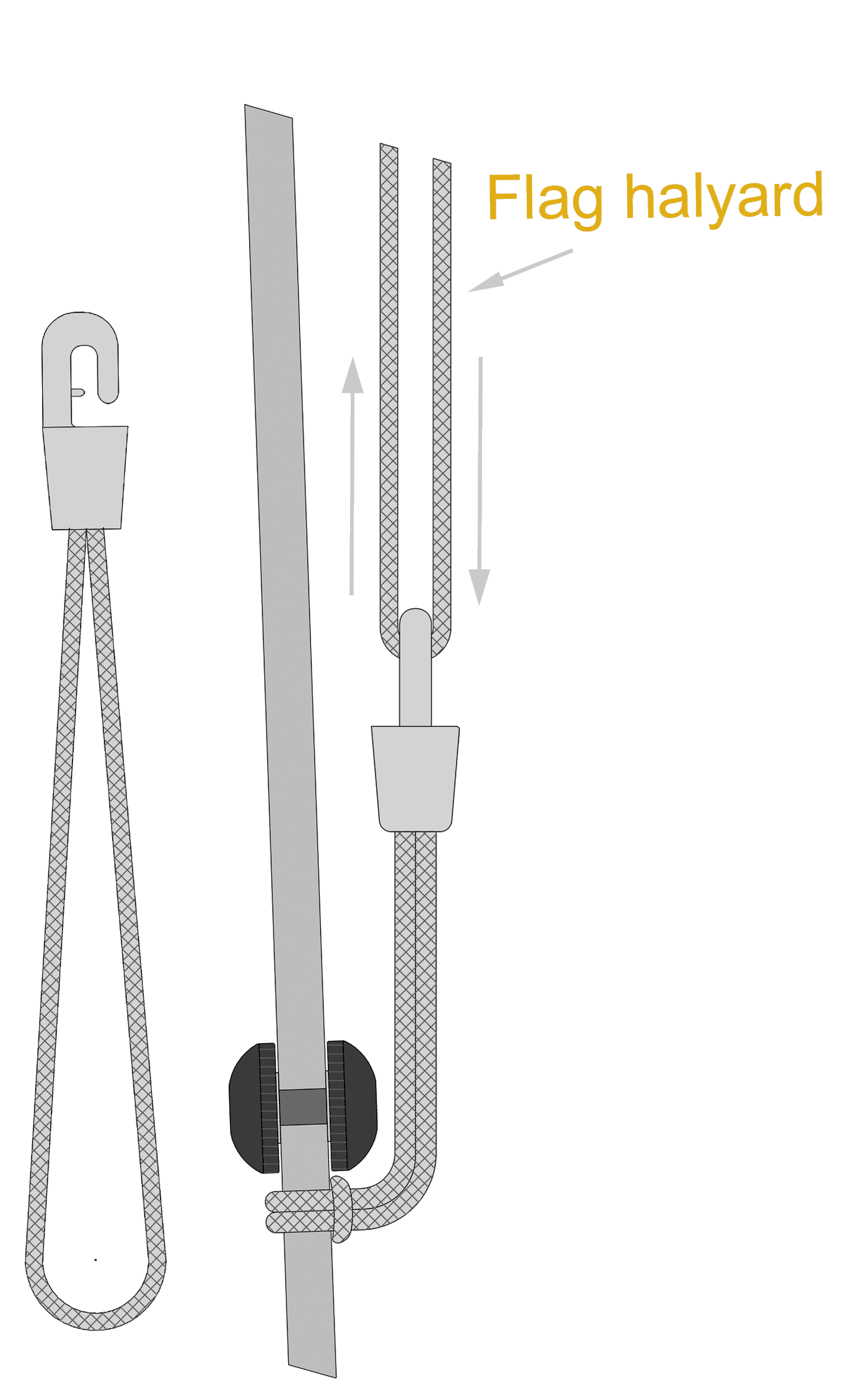 Flag hoist assistant.